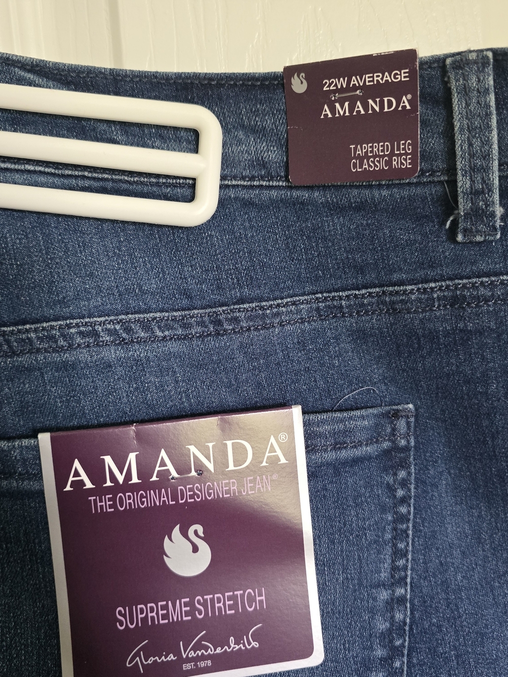 Women's Gloria Vanderbilt Denim Jean Plus Size Brand New - Size 22W - Picture 9 of 10